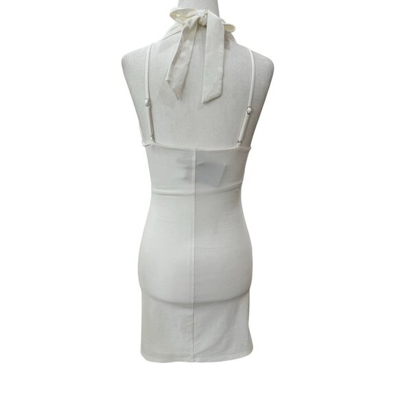 NBD Wyn Mini Dress in Ivory XSmall New Womens Stretch Party - Picture 7 of 10